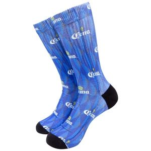 Corona Extra Men's Blue and white Crew Socks